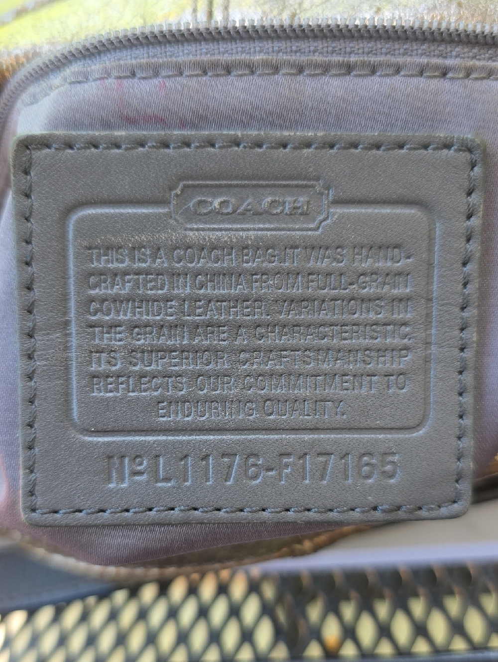 Coach Y2K Brooke Hobo Silver Gold Tones Metallic Leather Shoulder Hand Bag - Picture 14 of 16